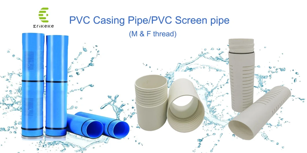 110-355 mm Custom Color PVC R Well Casing/Screen Slotted/Casing Pipe for Deep Water Flare
