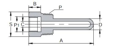 Manufacturer of Gauge Accessories Threaded Thermowell Supplier 316 Ss Temperature Deep Well