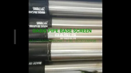 Stainless Steel AISI 304L 316L Perforated Pipe Based Wire Wrapped Well Screen for Deep Well