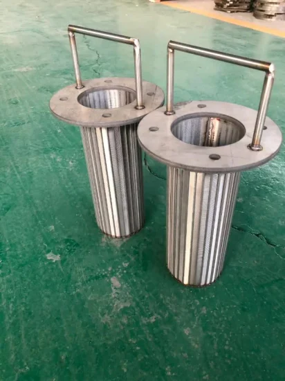 Stainless Steel Wire Wrapped Metal Filter Cylinder Mesh Wedge Wire Screen