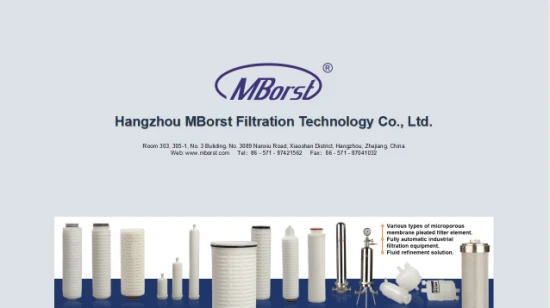 High Performance PP Pleated Water Filter Cartridge RO Micron Membrane Water/Air/Oil Purifier Filters for Industrial Water Treatment Water Filter Housing